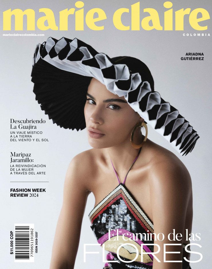 Ariadna Gutierrez featured on the Marie Claire Colombia cover from November 2024