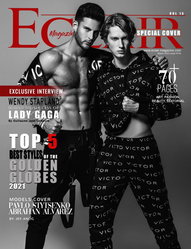 Pavlo Stytsenko, Abrahan Alvarez featured on the Eclair Magazine cover from March 2021