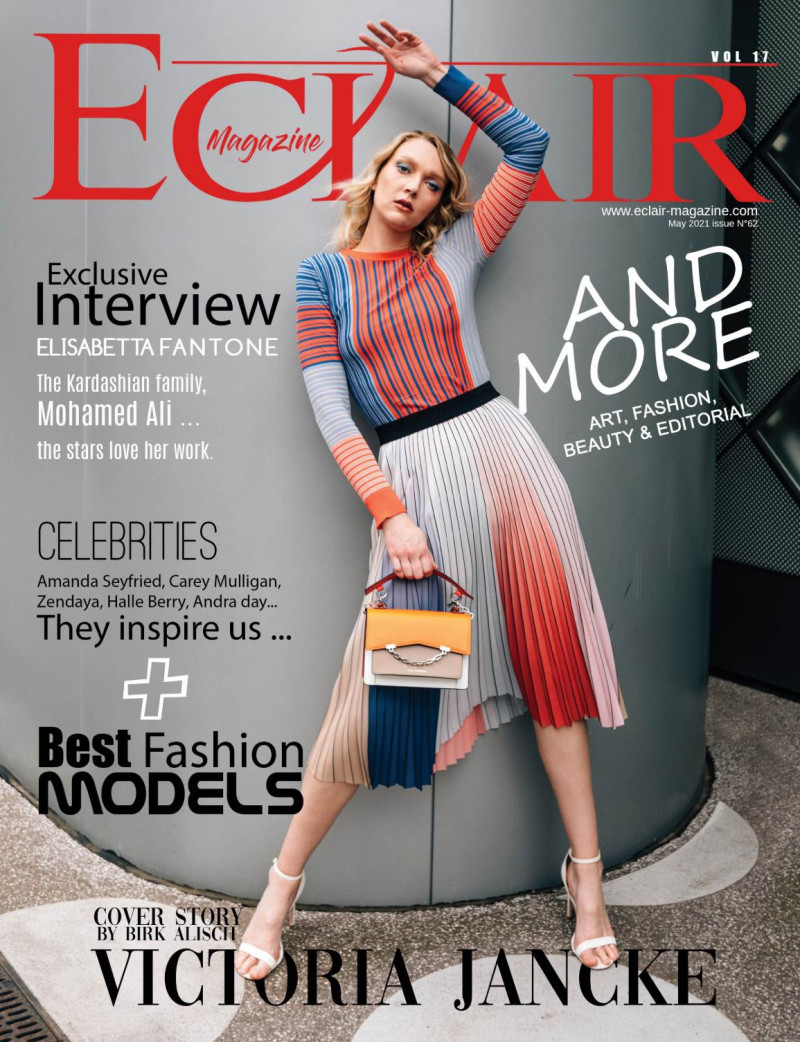 Victoria Jancke featured on the Eclair Magazine cover from May 2021