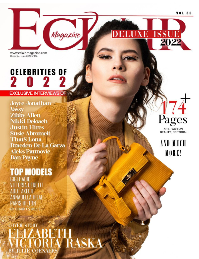 Elizabeth Victoria Raska featured on the Eclair Magazine cover from December 2022