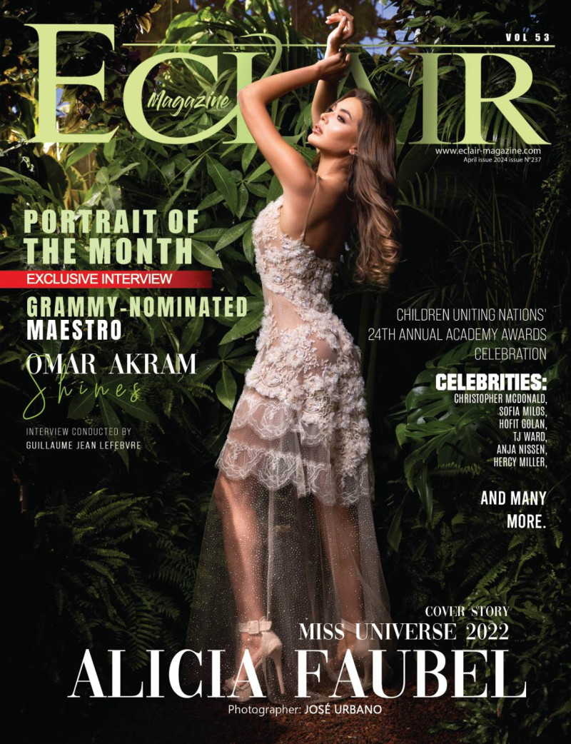 Alicia Fauvel featured on the Eclair Magazine cover from April 2024