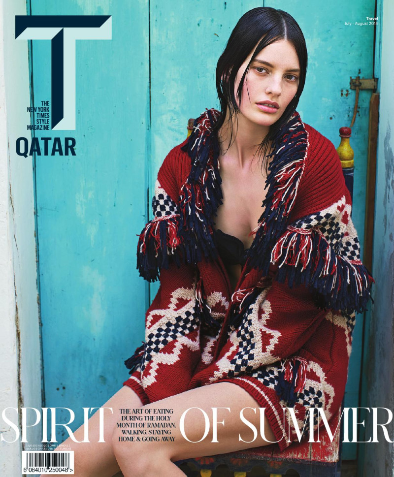 Amanda Murphy featured on the T - The New York Times Style - Qatar cover from July 2014