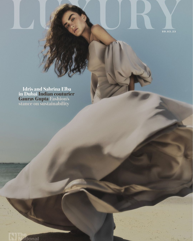 Alisha Nesvat featured on the Luxury UAE screen from March 2023