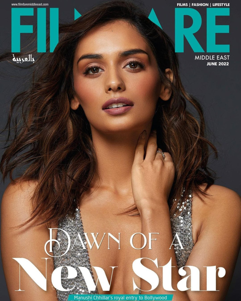 Manushi Chhillar featured on the Filmfare Middle East cover from June 2022