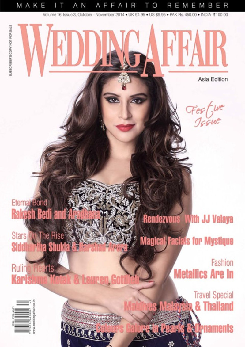  featured on the Wedding Affair cover from October 2014