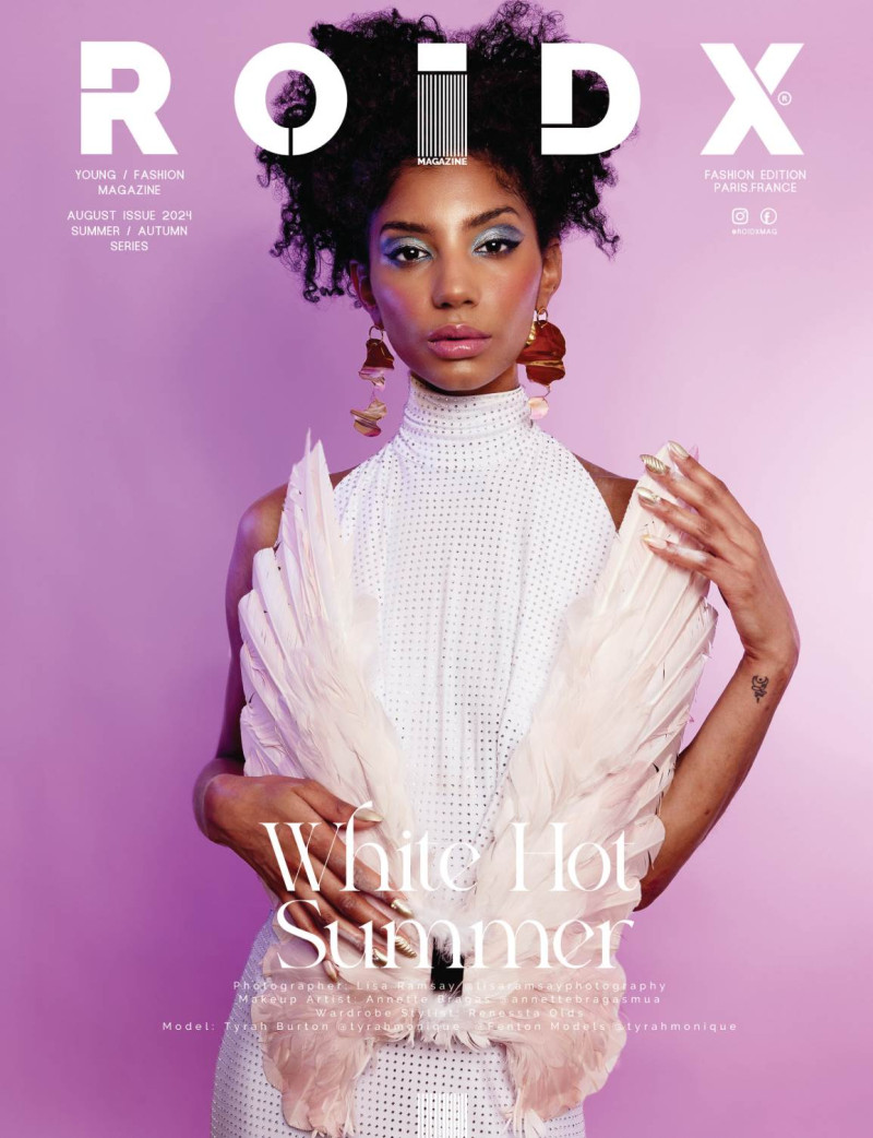 Tyrah Burton featured on the Roidx cover from July 2024