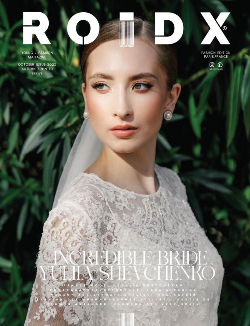 Yuliia Shevchenko featured on the Roidx cover from October 2025