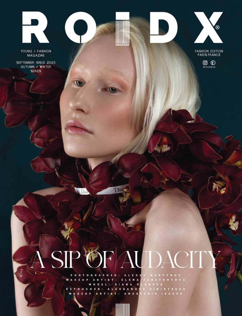 Diana Oleneva featured on the Roidx cover from September 2025