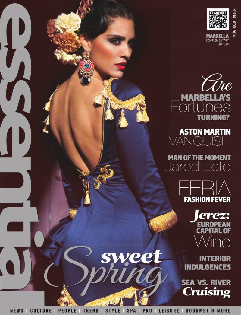  featured on the Essential Marbella Magazine cover from April 2014