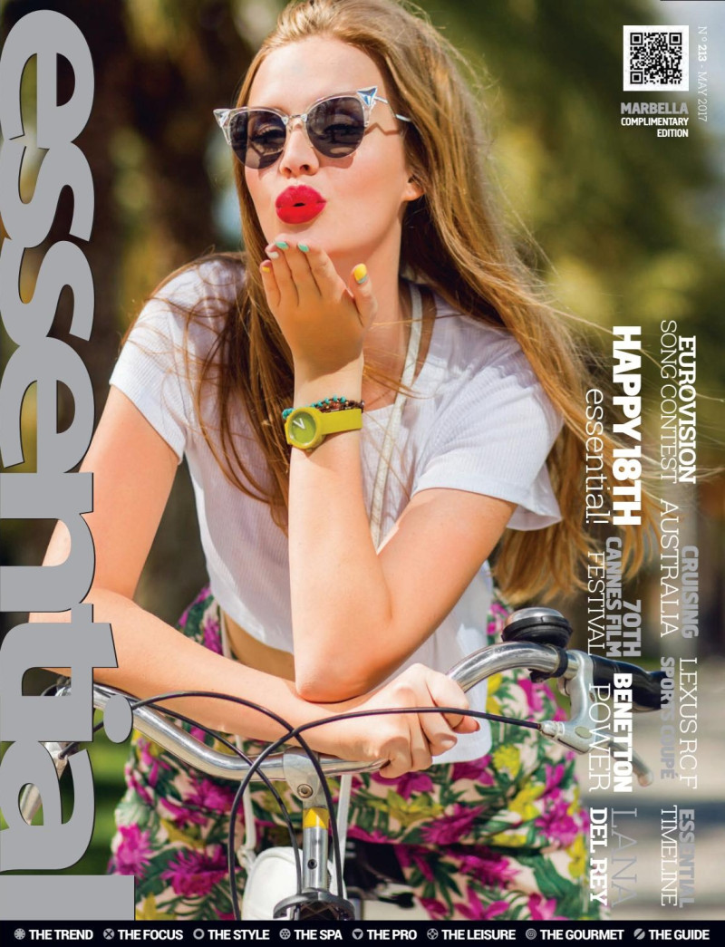  featured on the Essential Marbella Magazine cover from May 2017