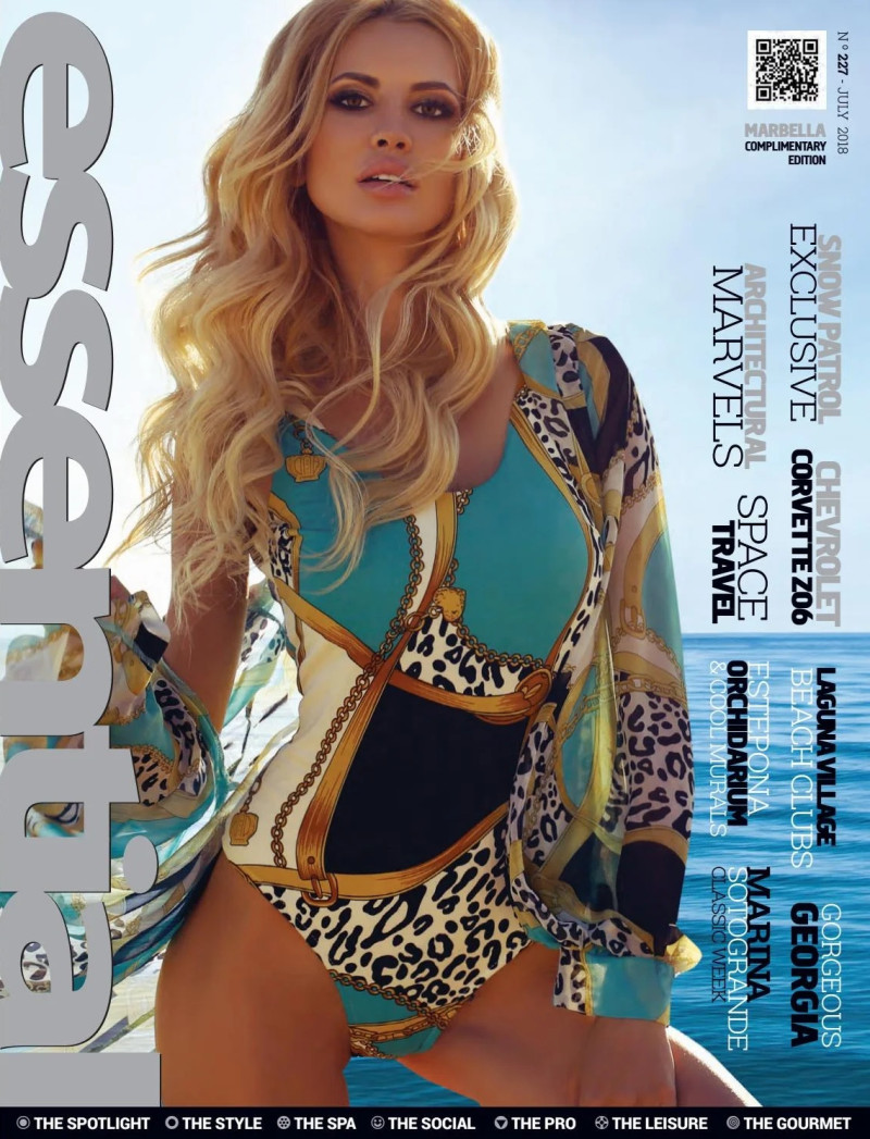  featured on the Essential Marbella Magazine cover from July 2018