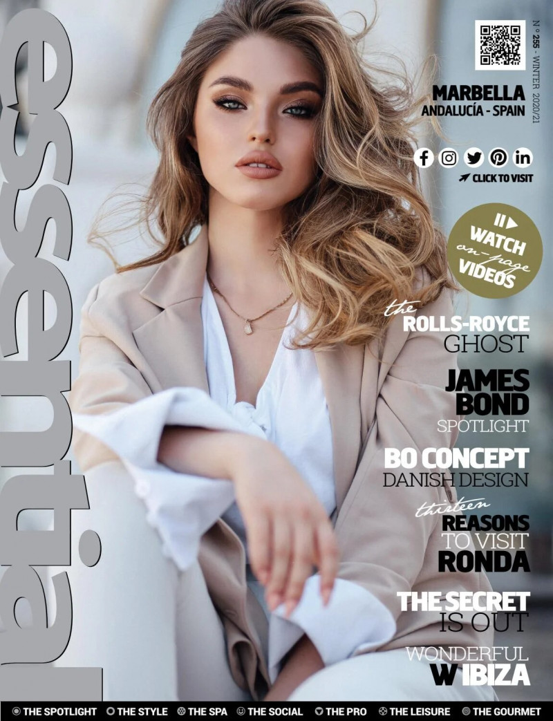  featured on the Essential Marbella Magazine cover from December 2020