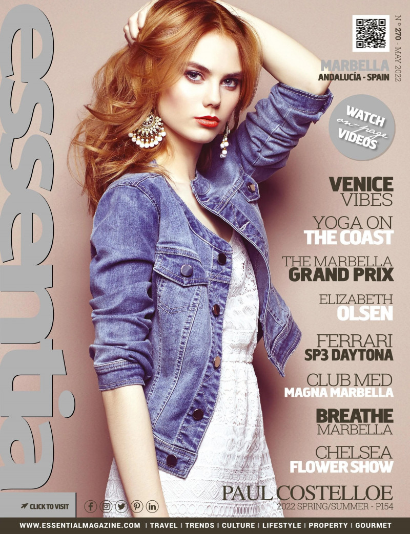  featured on the Essential Marbella Magazine cover from May 2022