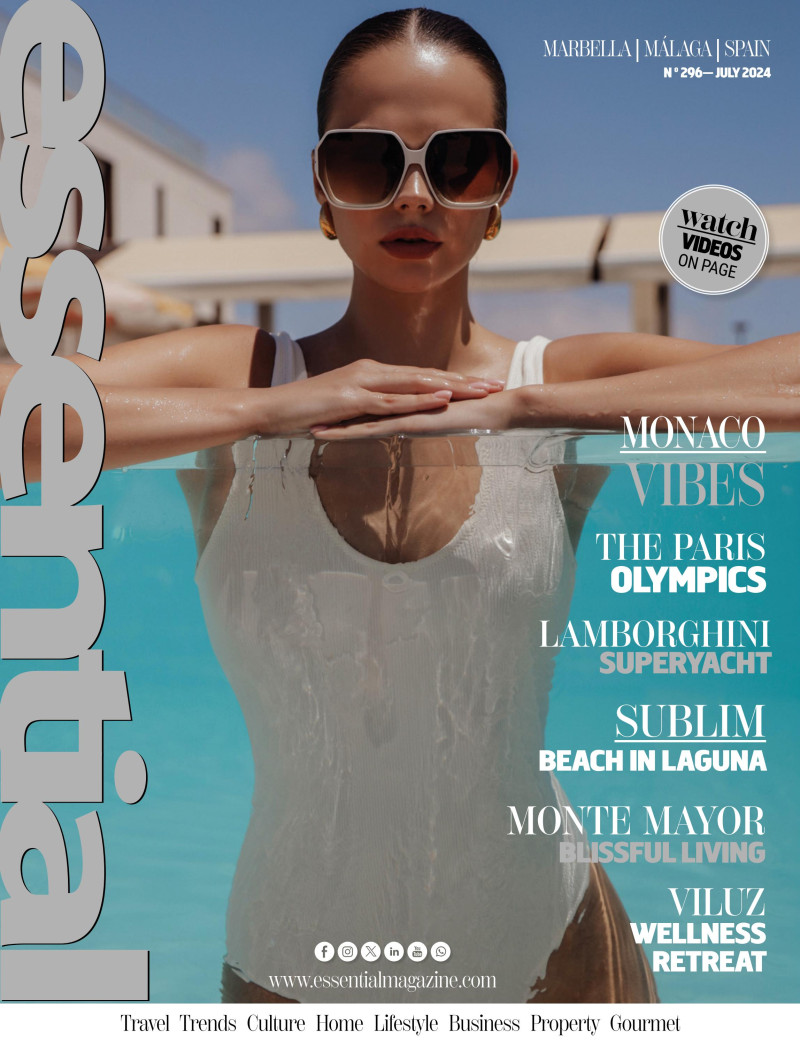  featured on the Essential Marbella Magazine cover from July 2024