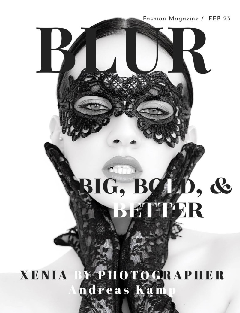 Xenia featured on the Blur cover from February 2023