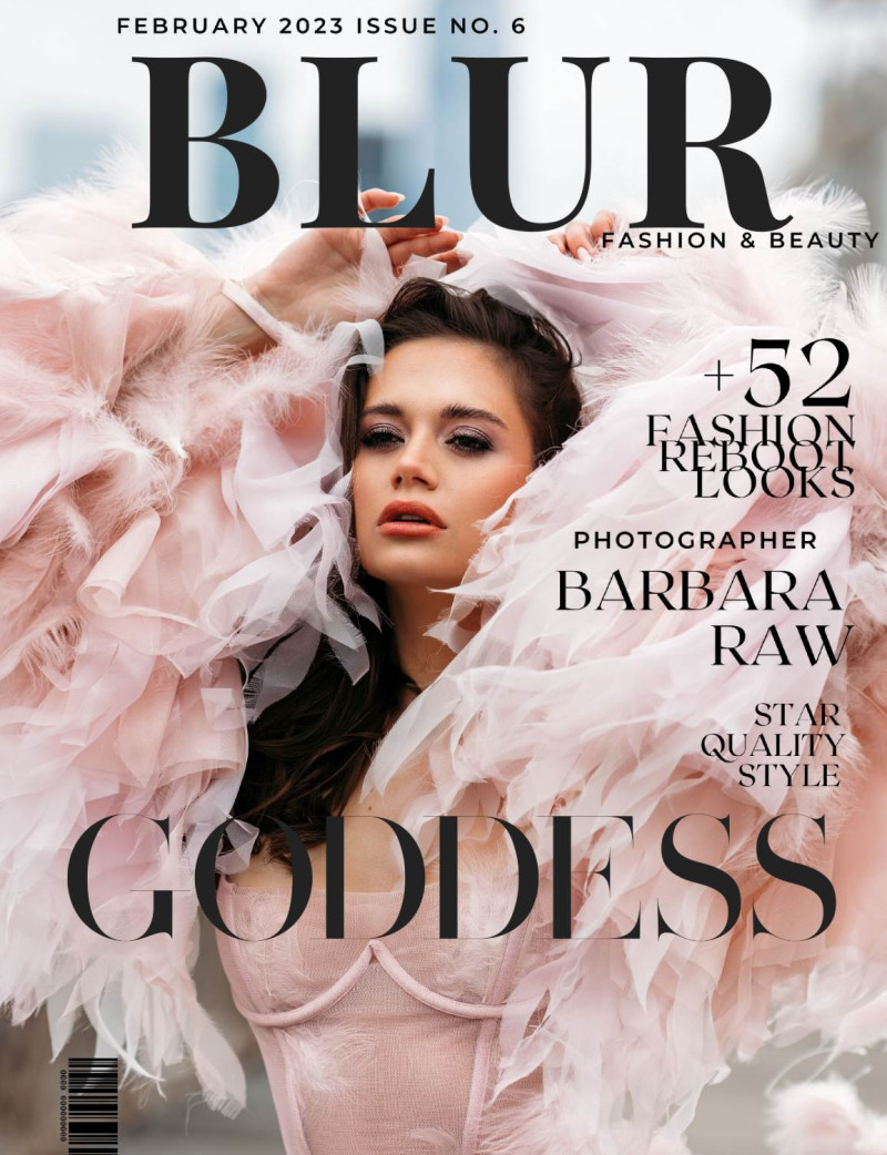 Daria Dusinka featured on the Blur cover from February 2023