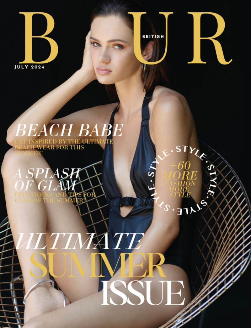 Greta Brooks featured on the Blur cover from July 2024