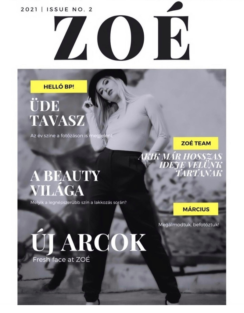 Rachel Pirlot featured on the Zoé Budapest cover from March 2021