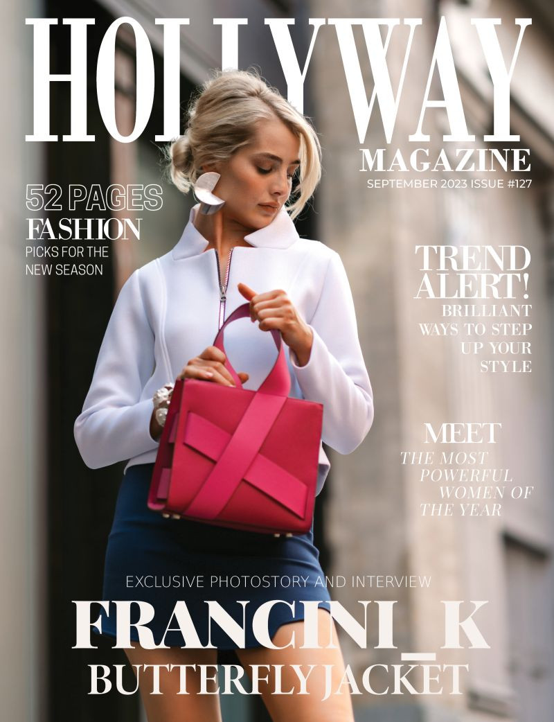 Sabina Kravchenko featured on the Hollyway Magazine cover from September 2023