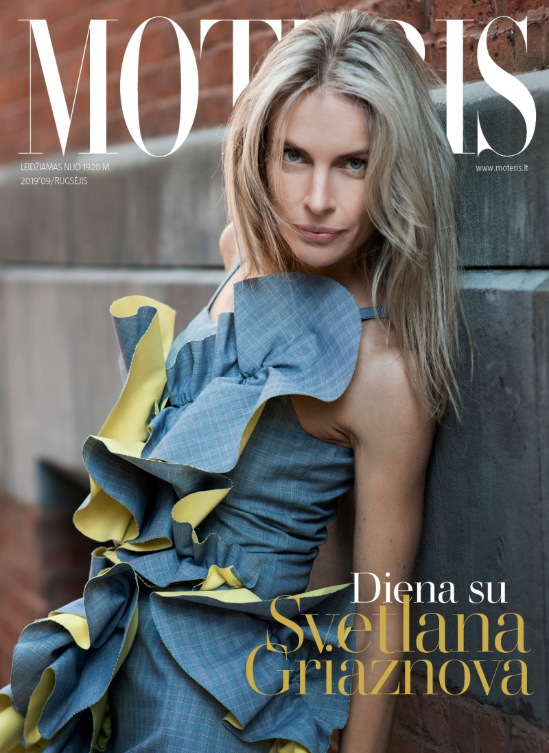 Svetlana Griaznova featured on the Moteris cover from September 2019