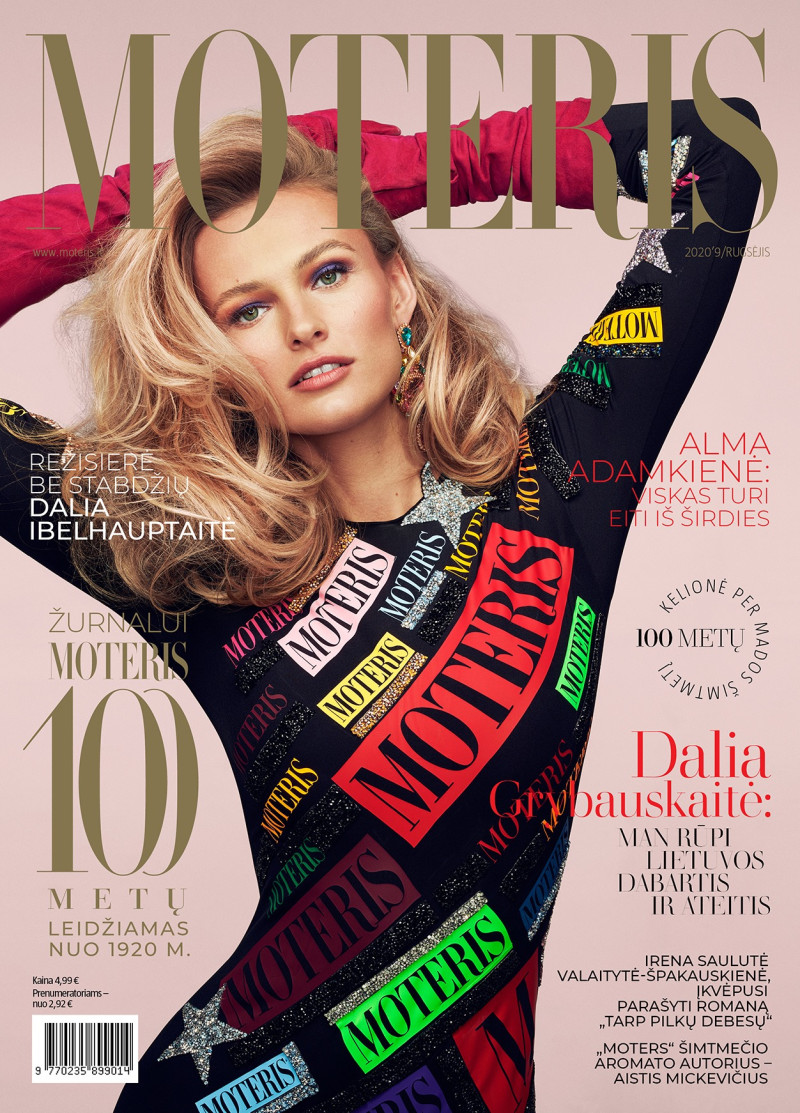 Edita Vilkeviciute featured on the Moteris cover from September 2020