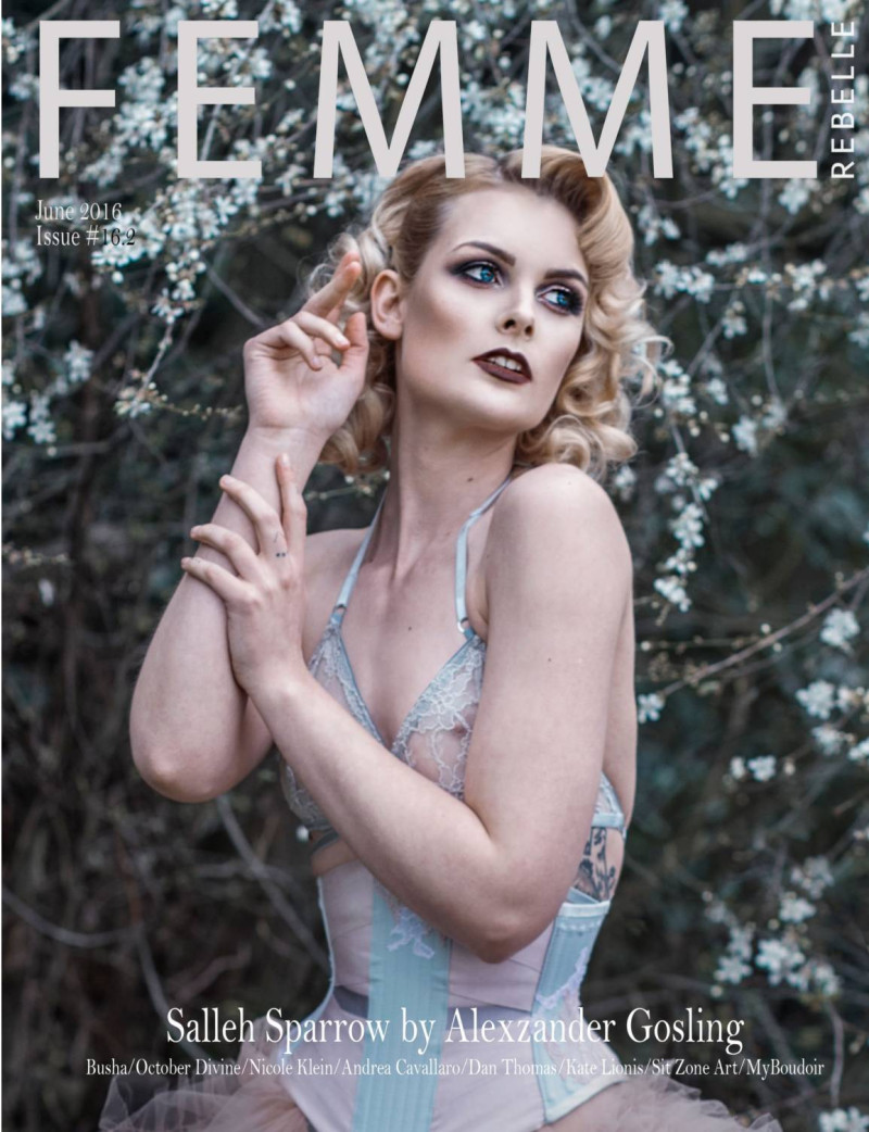 Salleh Sparrow featured on the Femme Rebelle cover from June 2016