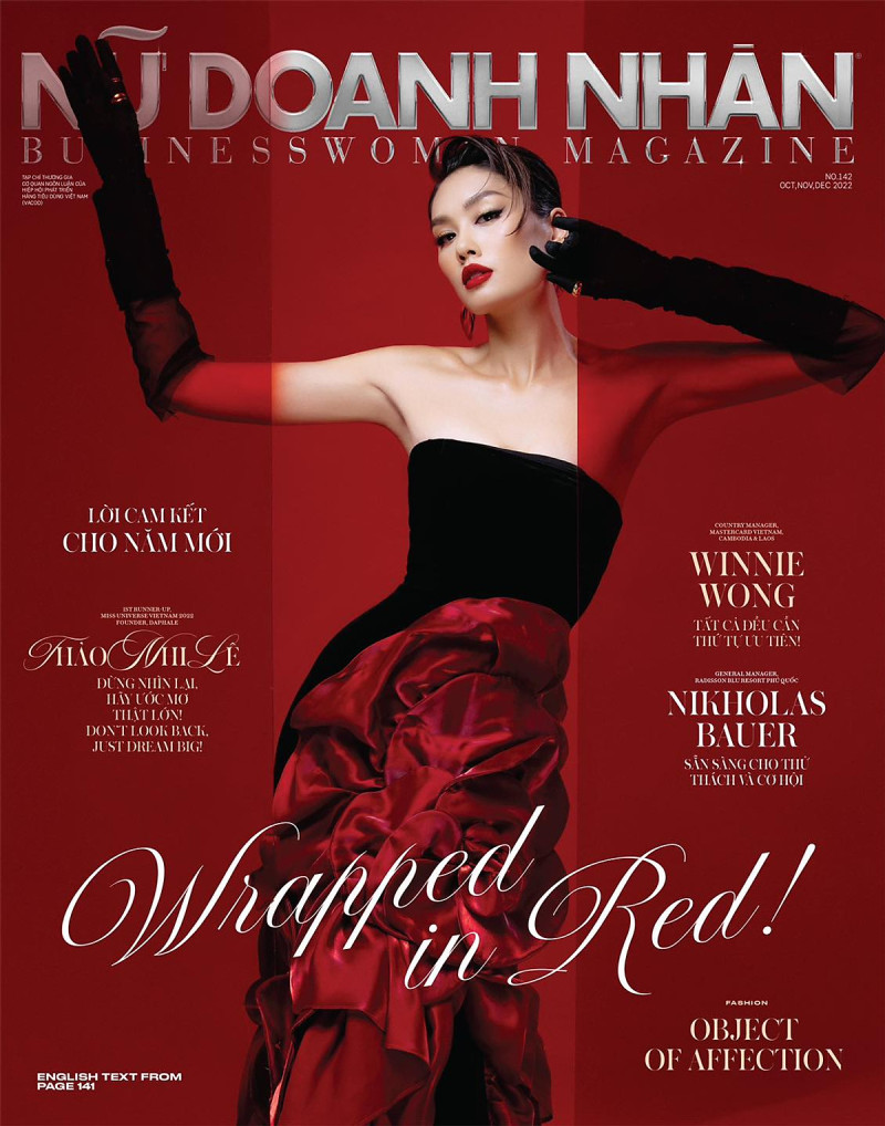 Thao Nhi Le featured on the NU DOANH NHAN - Business Woman Magazine cover from October 2022