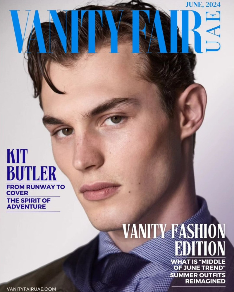 Kit Butler featured on the Vanity Fair UAE cover from June 2024