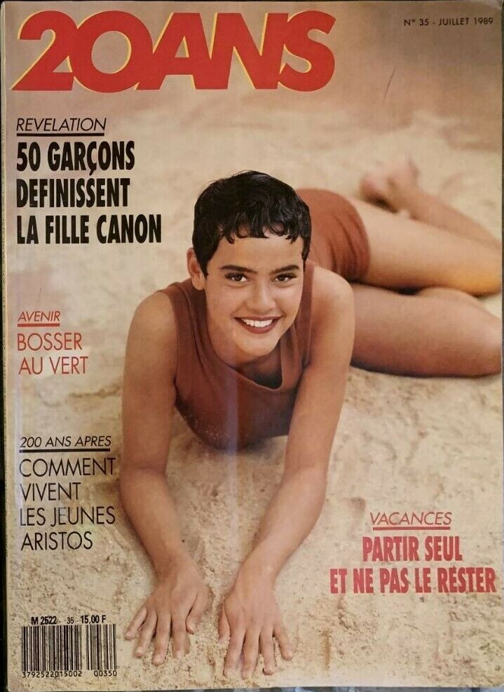 Nadege du Bospertus featured on the 20 Ans cover from July 1989