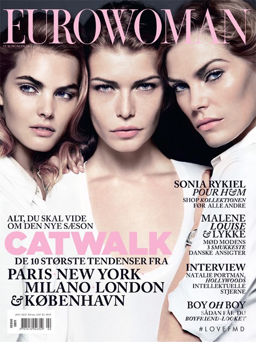 May Andersen, Louise Pedersen, Malene Knudsen featured on the Eurowoman cover from February 2010