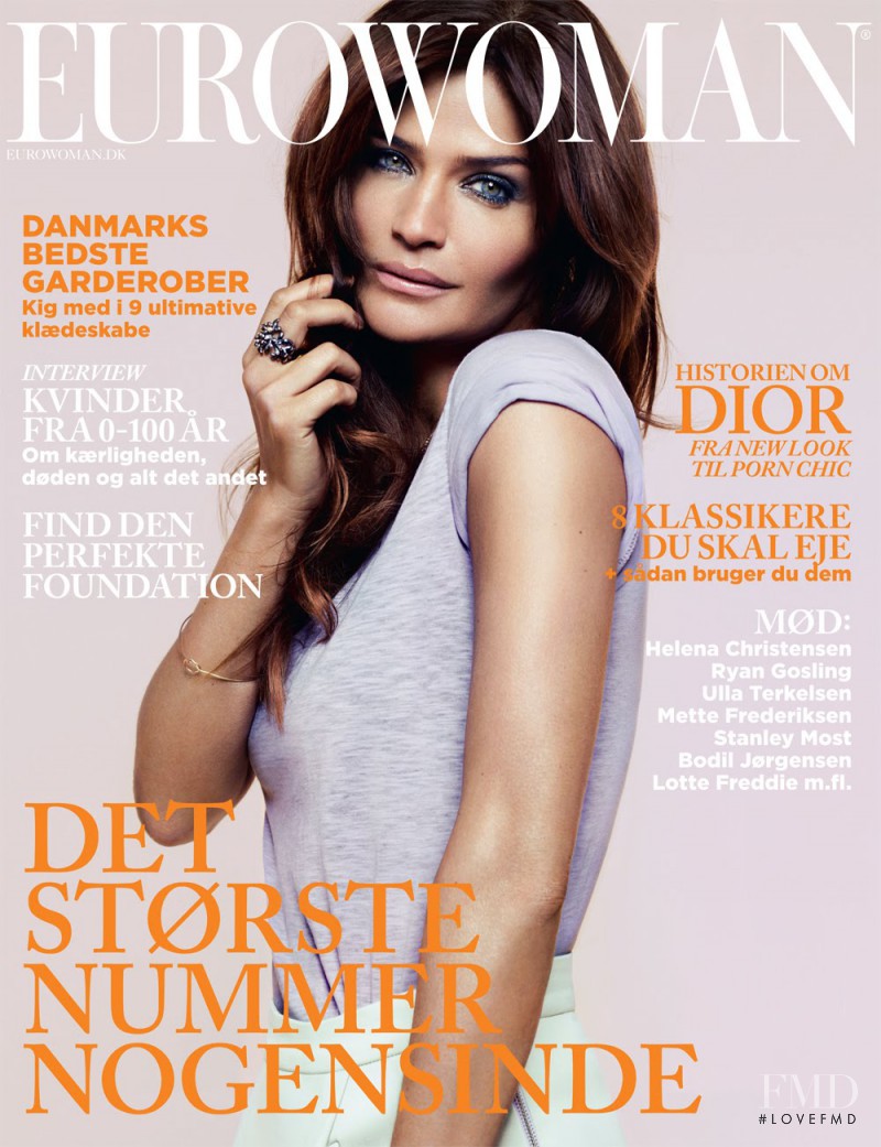 Helena Christensen featured on the Eurowoman cover from March 2012