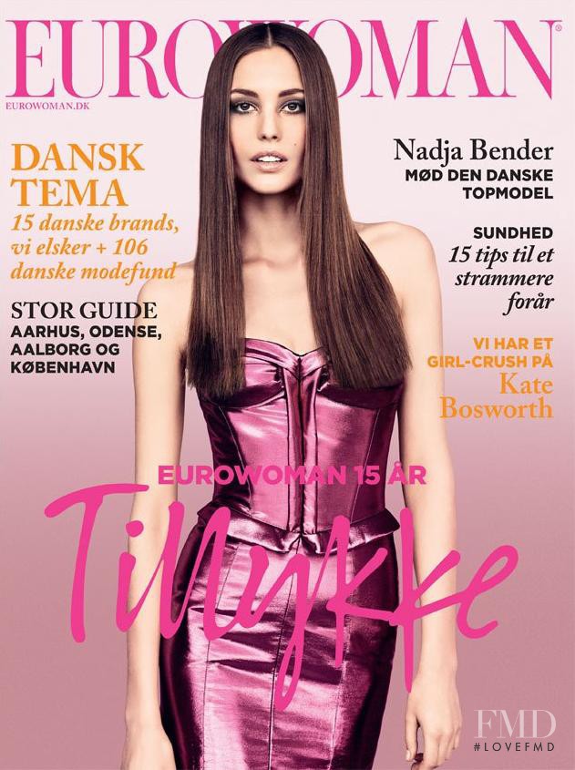 Nadja Bender featured on the Eurowoman cover from April 2013