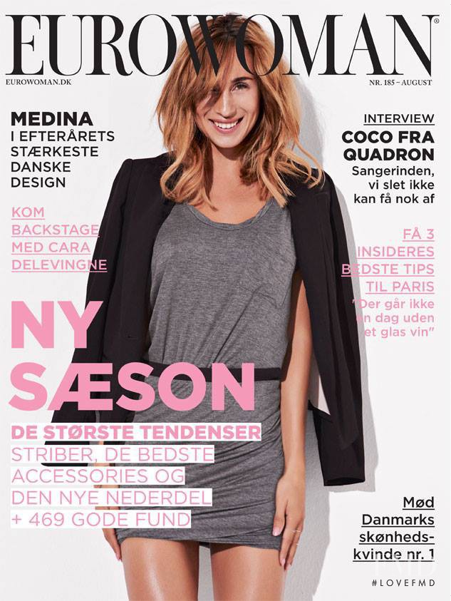 Medina featured on the Eurowoman cover from August 2013