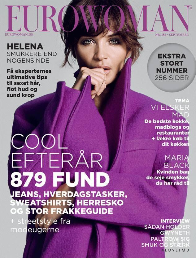 Helena Christensen featured on the Eurowoman cover from September 2013