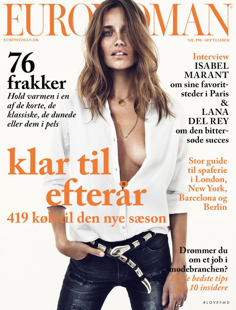 Maria Gregersen featured on the Eurowoman cover from September 2014