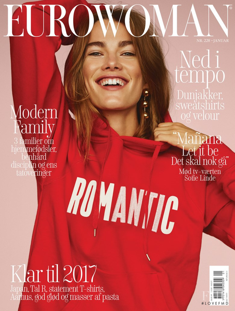 Mathilde Brandi featured on the Eurowoman cover from January 2017