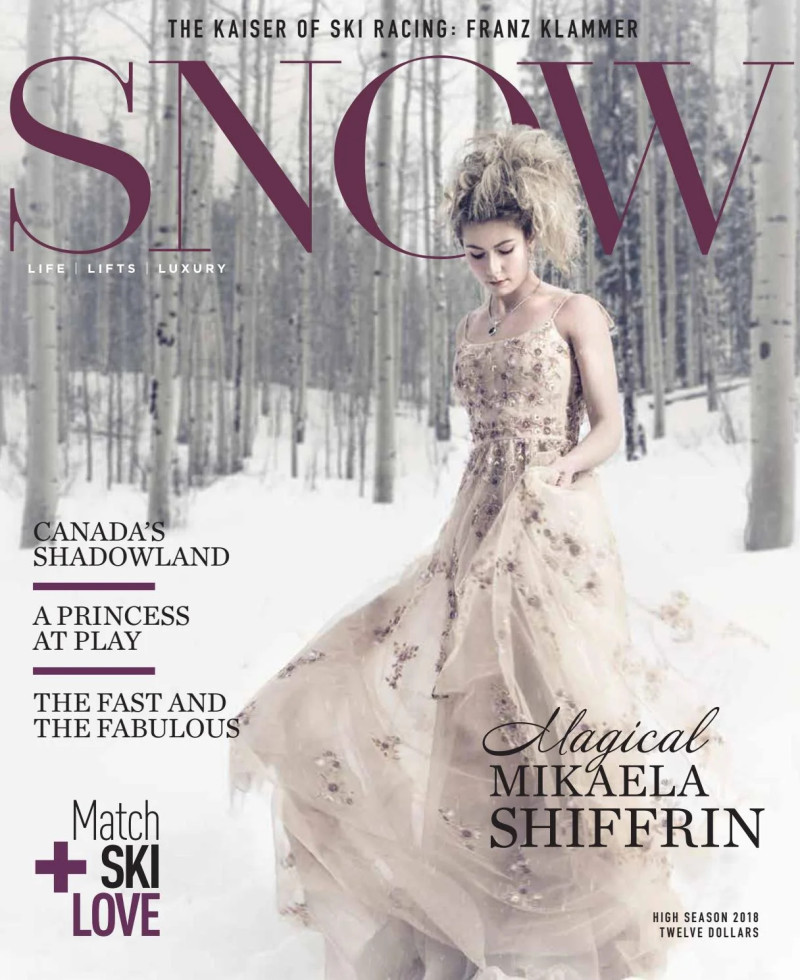 Mikaela Shiffrin featured on the Snow cover from January 2018