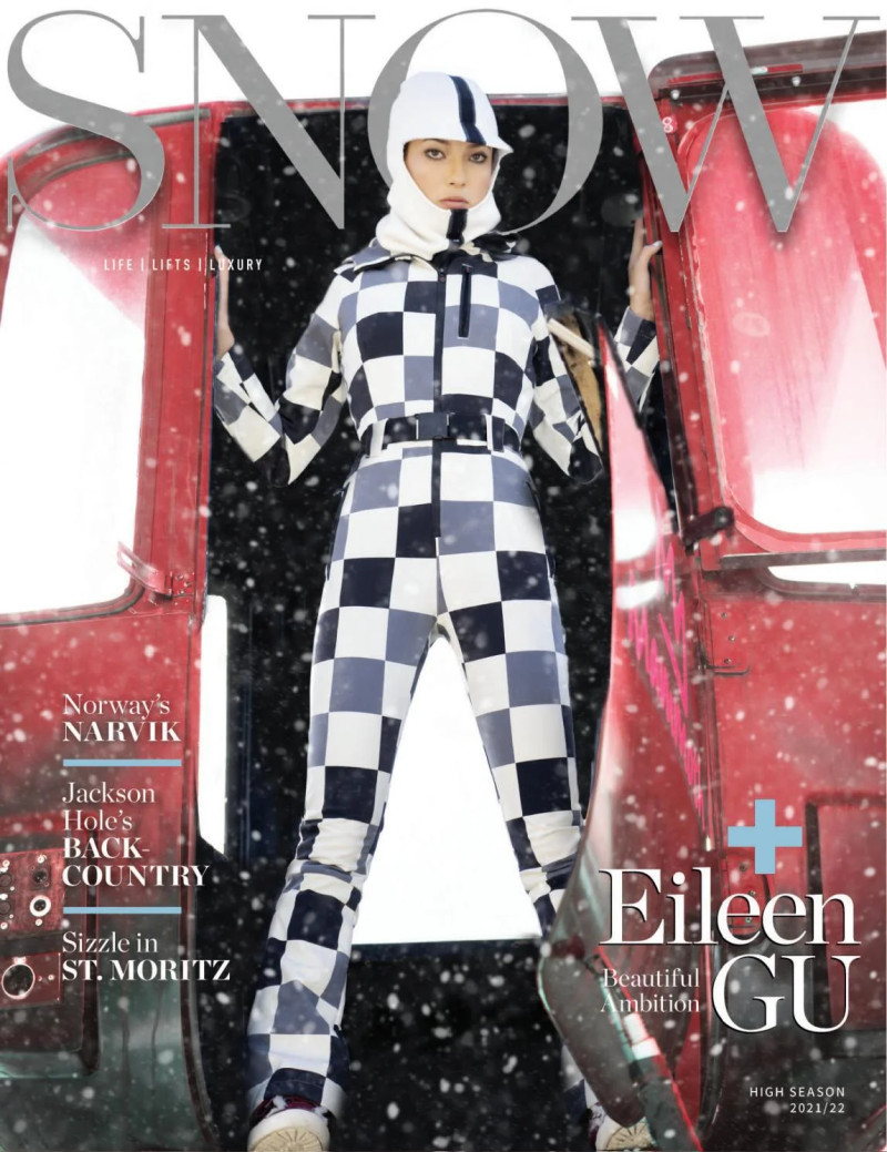 Eileen Gu featured on the Snow cover from December 2021