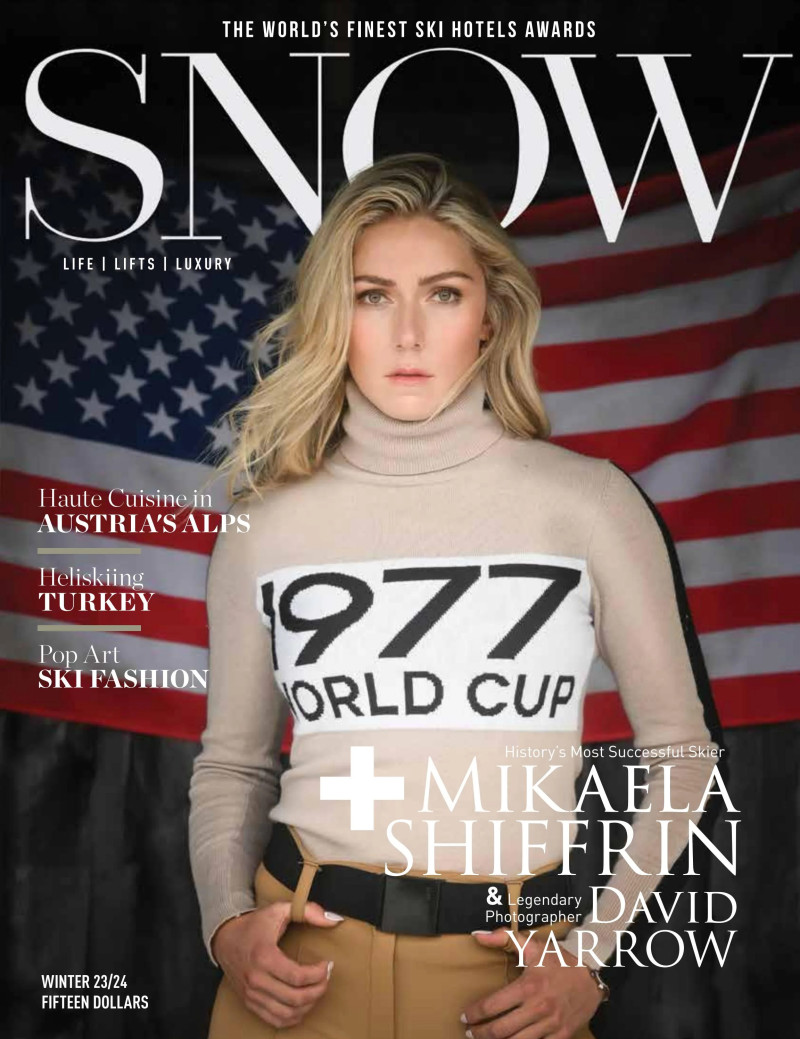 Mikaela Shiffrin featured on the Snow cover from October 2023