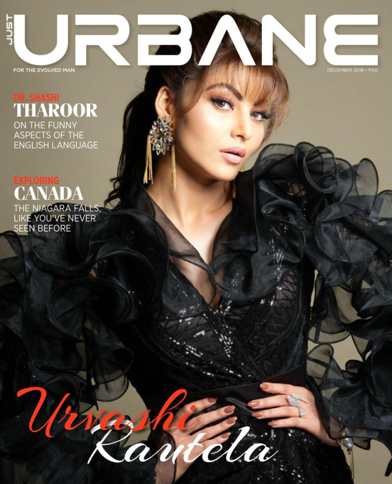 Urvashi Rautela featured on the Just Urbane cover from December 2019