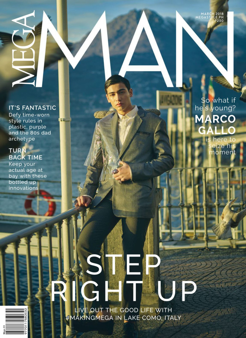 Marco Gallo featured on the MEGA Man cover from March 2018