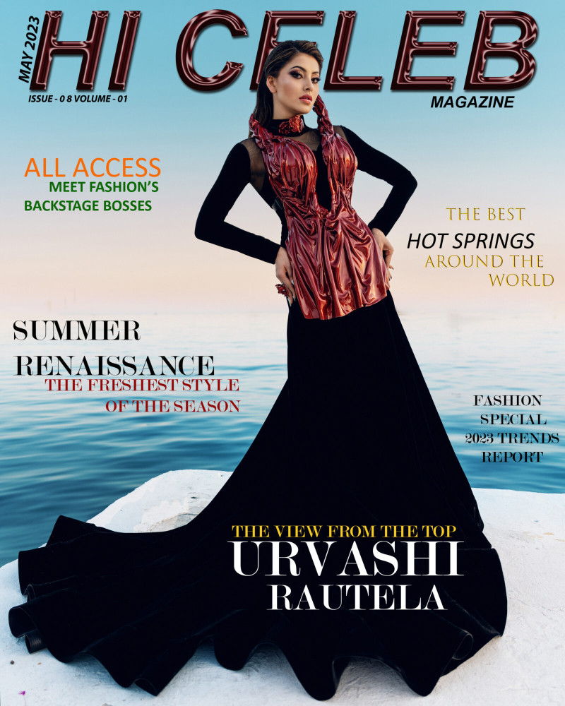 Urvashi Rautela featured on the Hi Celeb Magazine cover from May 2023