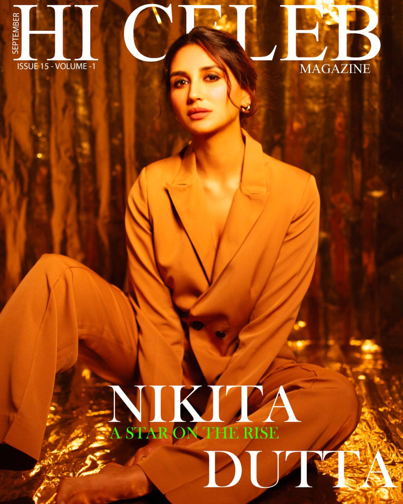 Nikita Dutta featured on the Hi Celeb Magazine cover from September 2023