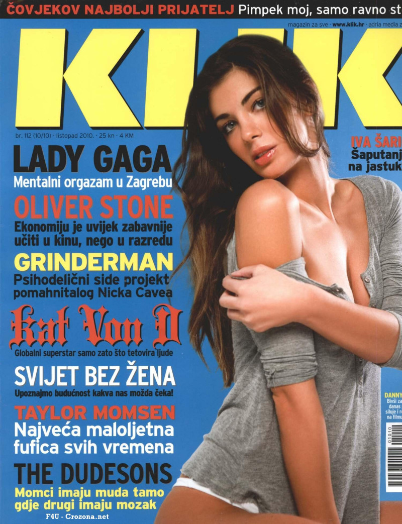 Iva Saric featured on the Klik cover from October 2010