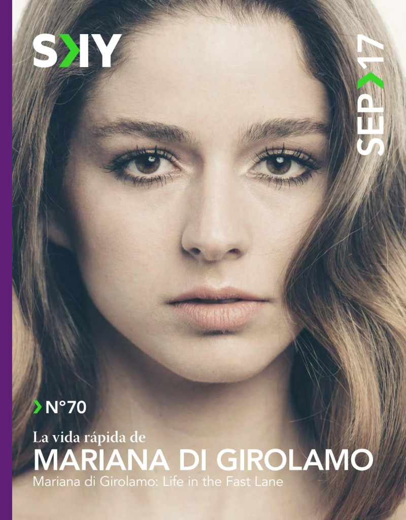 Mariana di Girolamo featured on the SKY cover from September 2017