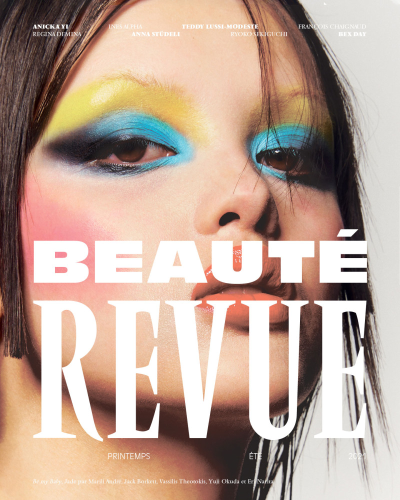 Jade Rabarivelo featured on the Beauté Revue cover from March 2021