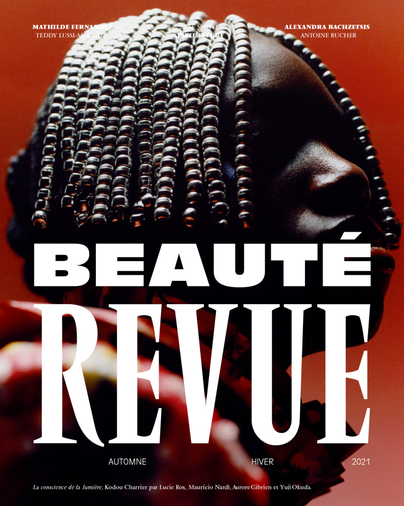 Kodou Charrier featured on the Beauté Revue cover from September 2021