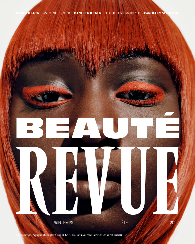 Nyagua Ruea featured on the Beauté Revue cover from March 2022