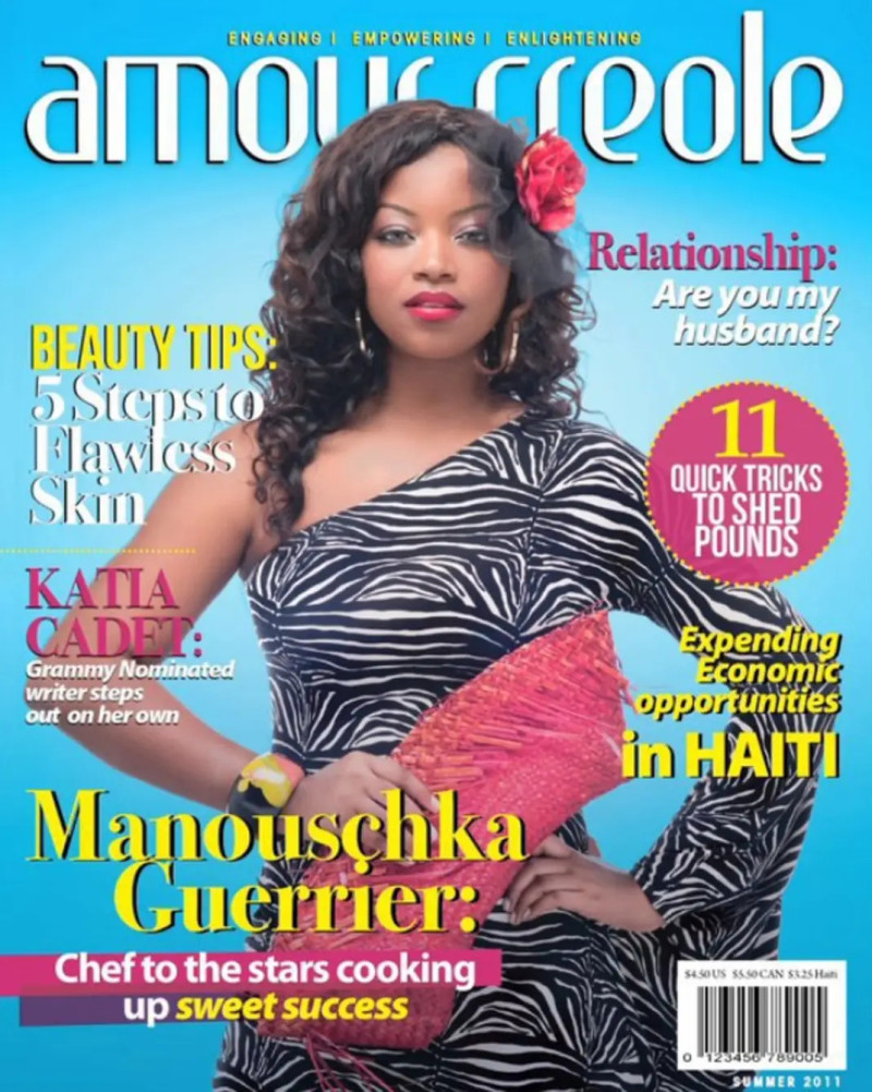 Manouschka Guerrier featured on the Amour Creole cover from March 2011