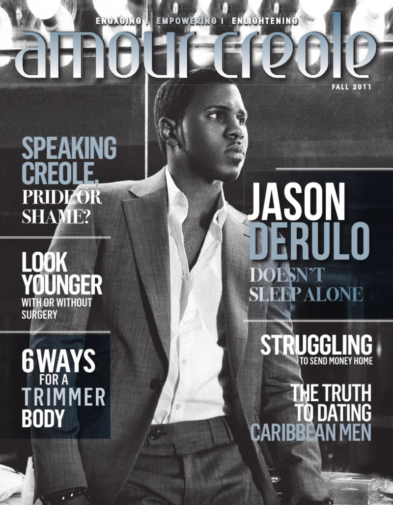 Jason Derulo featured on the Amour Creole cover from October 2011